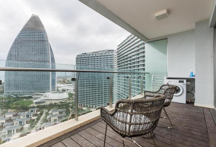 2 베드룸 디럭스 스위트, Elnob Seaview Aparthotel Hai Tang Bay Sanya