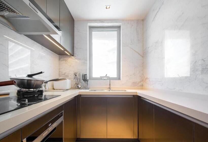 סוויטת דלוקס 3 חדרים, Elnob Seaview Aparthotel Hai Tang Bay Sanya