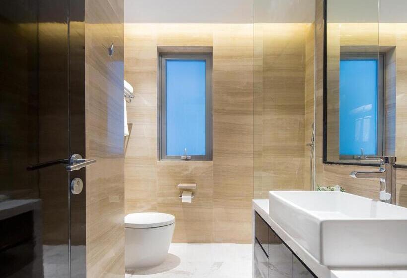 סוויטת דלוקס 3 חדרים, Elnob Seaview Aparthotel Hai Tang Bay Sanya