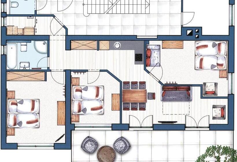 آپارتمان 3 خوابه, Bergparadies   Inklusive Eintritt In Die Alpentherme