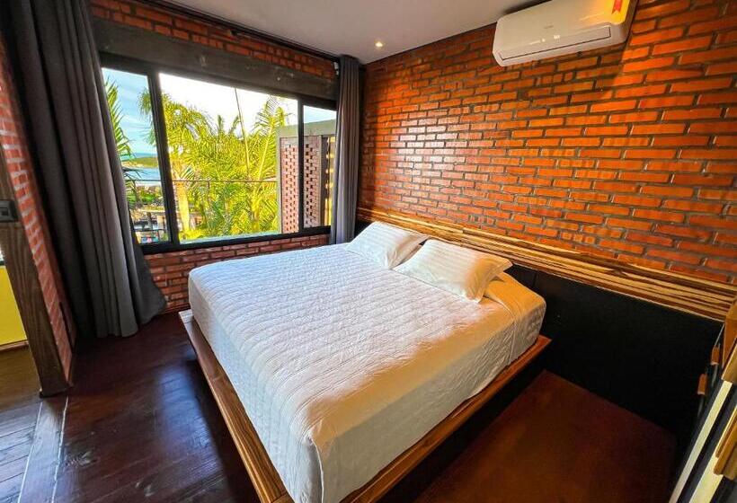 キングサイズベッドのスイートルーム, Pousada Descanso Do Rei   Vista Para O Mar & Melhor Localização Da Praia Do Rosa