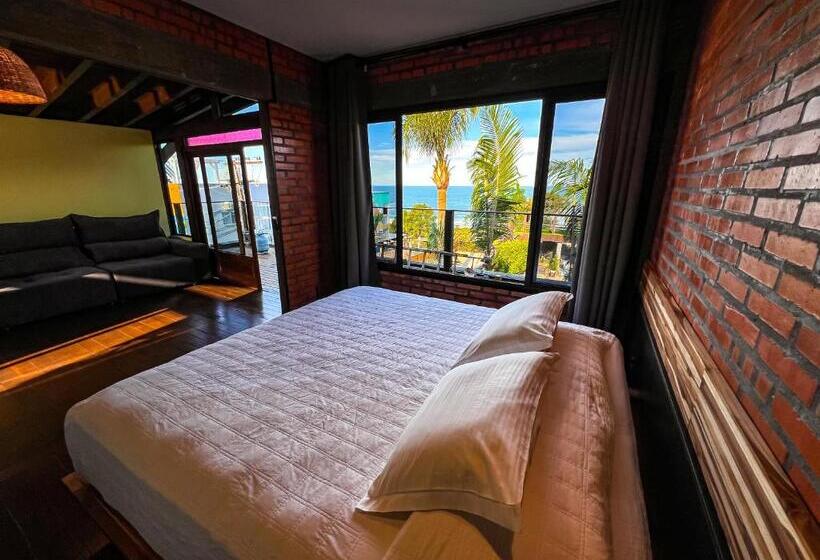 キングサイズベッドのスイートルーム, Pousada Descanso Do Rei   Vista Para O Mar & Melhor Localização Da Praia Do Rosa