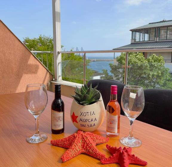 带海景及露台及1个卧室的公寓, Family Hotel Morska Zvezda