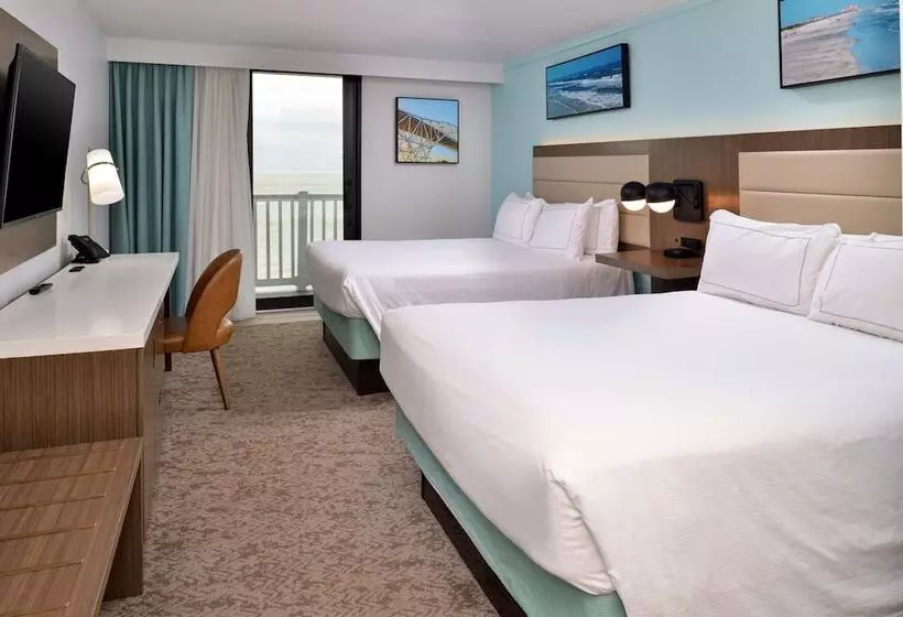 اتاق استاندارد با 2 تخت دوبل, Doubletree By Hilton Corpus Christi Beachfront