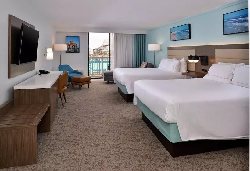 اتاق استاندارد با 2 تخت دوبل, Doubletree By Hilton Corpus Christi Beachfront