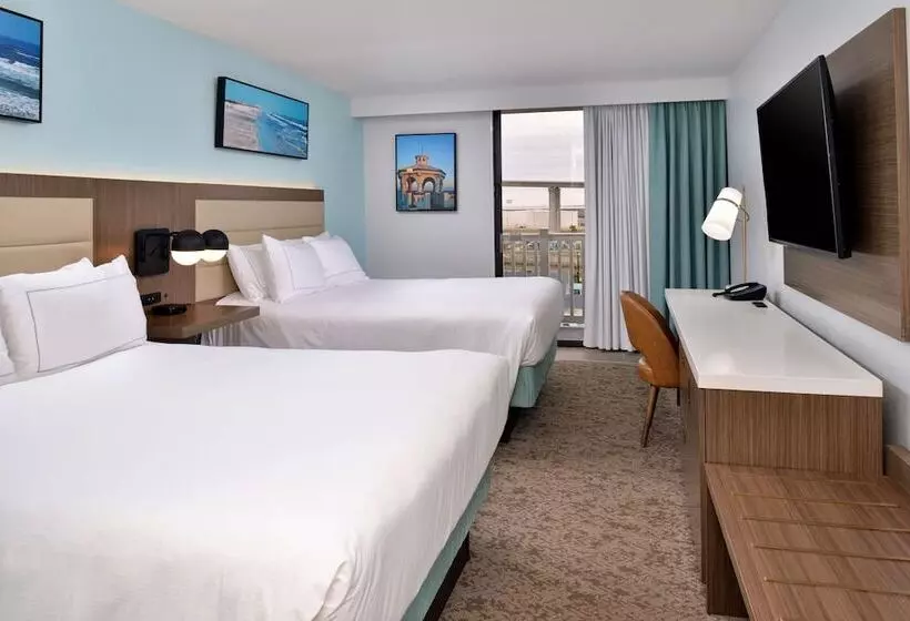 اتاق استاندارد با 2 تخت دوبل, Doubletree By Hilton Corpus Christi Beachfront