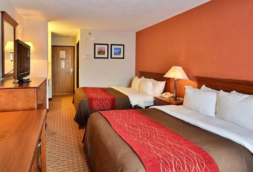 ２ダブルベッドのスタンダードルーム, Quality Inn East Liverpool Calcutta