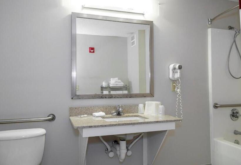 غرفة قياسية سرير كينج لذوى الإحتياجات الخاصة, Red Roof Inn Defuniak Springs