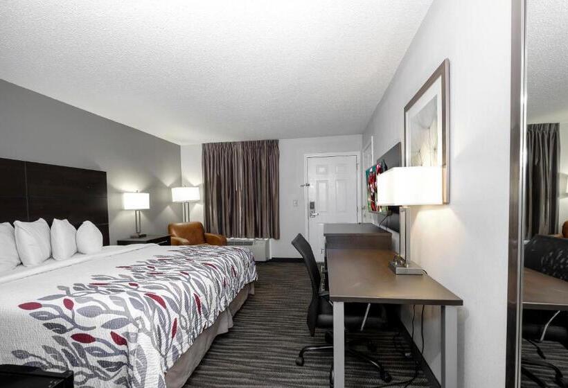 غرفة قياسية سرير كينج لذوى الإحتياجات الخاصة, Red Roof Inn Defuniak Springs