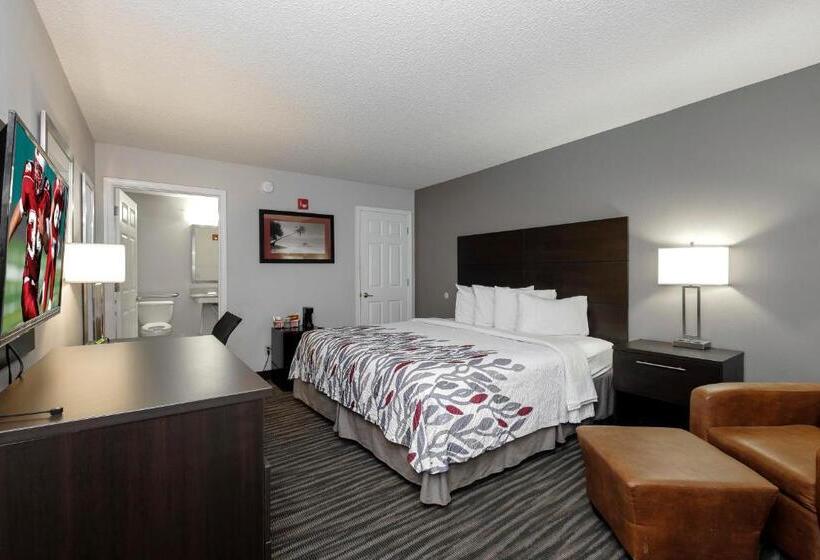 장애인을 위한 킹사이즈 침대 스탠다드 룸, Red Roof Inn Defuniak Springs