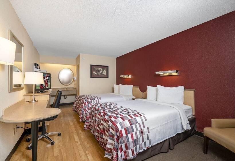 Номер Стандарт 2 Двуспальные Кровати, Red Roof Inn Detroit Rochester Hills/ Auburn Hills