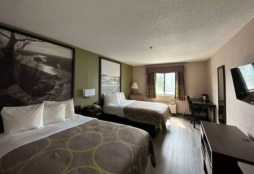 اتاق استاندارد با 2 تخت دوبل, Super 8 By Wyndham Green Bay I43 Bus. Park