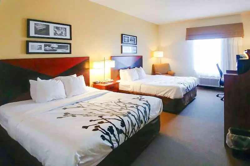 身障者適用クイーンサイズベッドルーム, Wingate By Wyndham Dublin Near Claytor Lake State Park