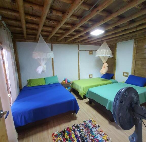 اتاق استاندارد چهارنفره با چشم‌انداز باغ, Tatacoa Star Eco