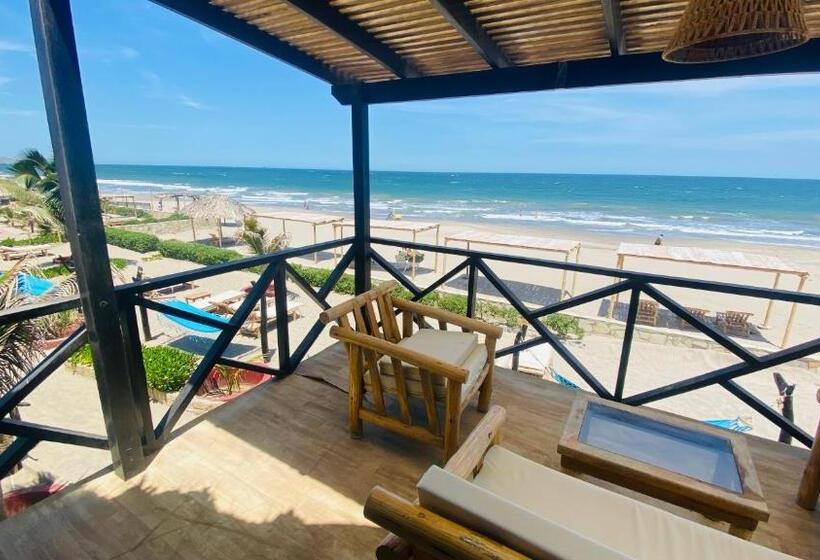 패밀리 방갈로 바다 전망, El Refugio De Vichayito