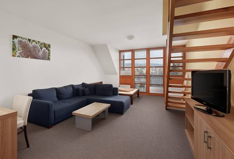 1침실 스탠다드 복층 주택, Wellness Apartmány říčky V Orlických Horách