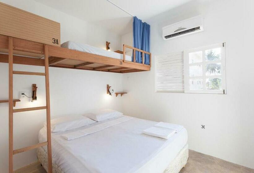 스탠다드 트리플 룸, Brecha Hostel & Rooftop   Maragogi