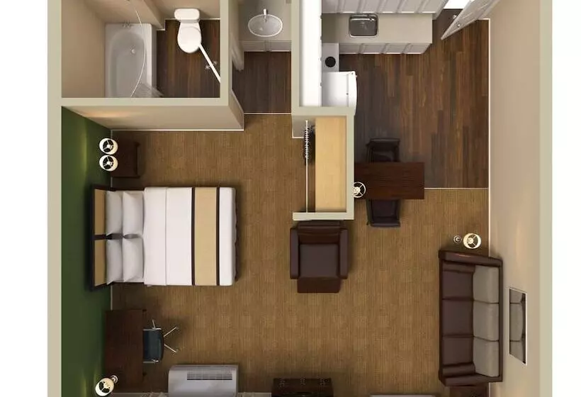 デラックススタジオ, Extended Stay America Suites  Houston  Med. Ctr.  Nrg Park  Braeswood Blvd
