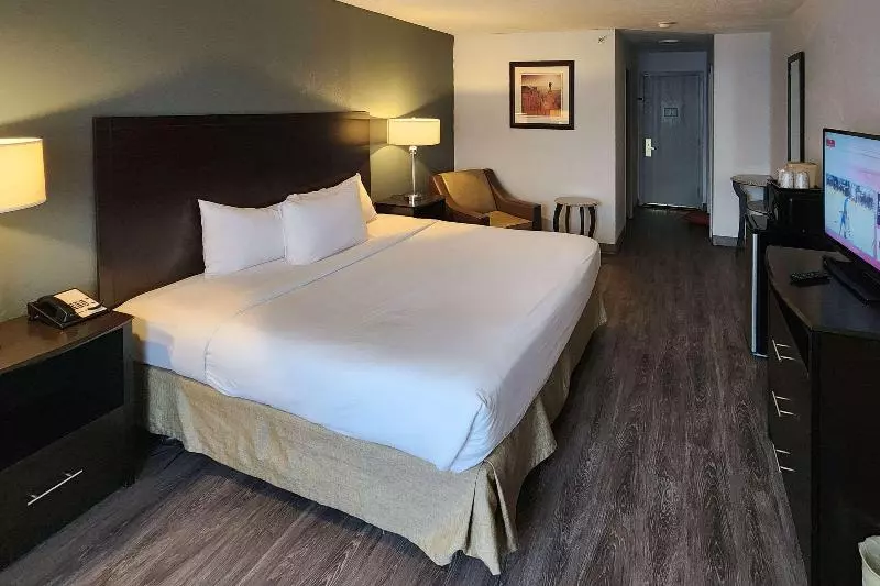 キングサイズベッドのスタンダードルーム, Clarion Inn Idaho Falls Riverfront