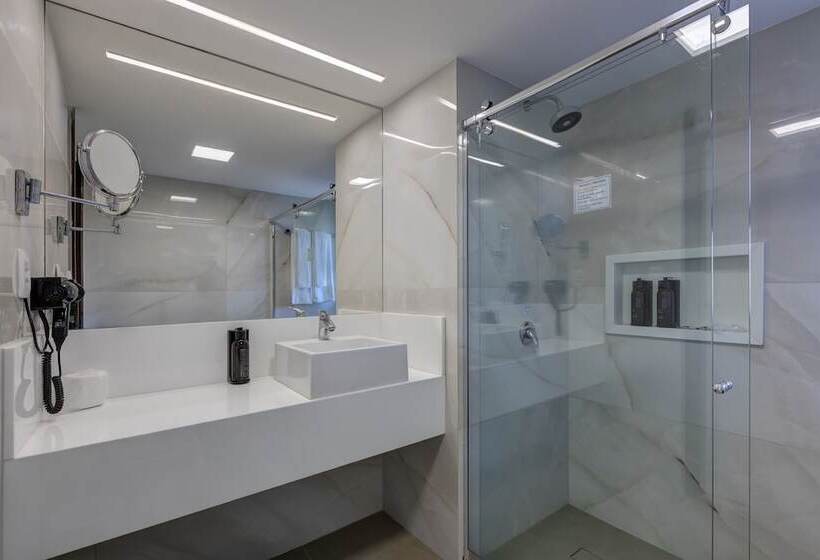 غرفة قياسية إطلالة جانبية علي البحر, Monte Pascoal Praia Hotel Salvador