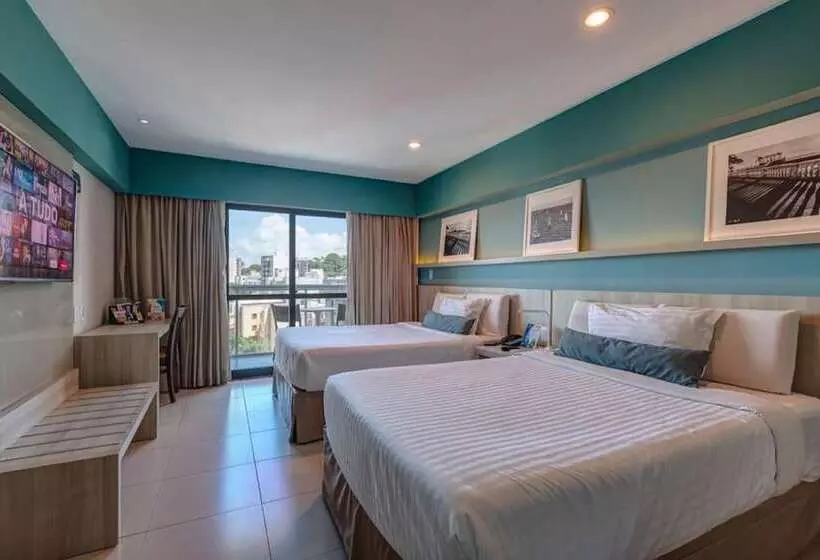 اتاق اساندارد با چشم‌انداز جانبی به دریا, Monte Pascoal Praia Hotel Salvador