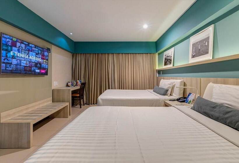 标准间侧面带海景, Monte Pascoal Praia Hotel Salvador