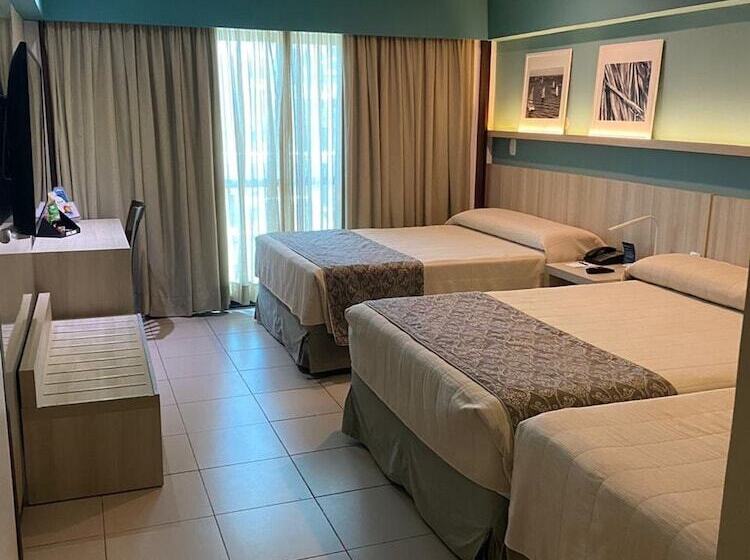 غرفة قياسية إطلالة جانبية علي البحر, Monte Pascoal Praia Hotel Salvador