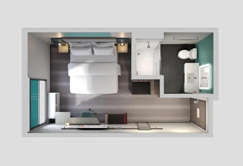 身障者適用キングサイズベッドルーム, Avid Hotels   Cincinnati N   West Chester, An Ihg