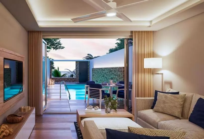ویلای یک اتاق خوابه با استخر شنا, Minos Imperial Luxury Beach Resort & Spa Milatos