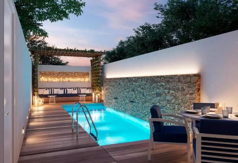 ویلای یک اتاق خوابه با استخر شنا, Minos Imperial Luxury Beach Resort & Spa Milatos