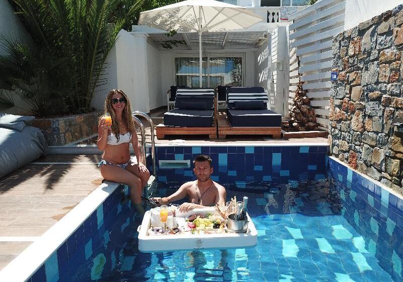 ویلای یک اتاق خوابه با استخر شنا, Minos Imperial Luxury Beach Resort & Spa Milatos