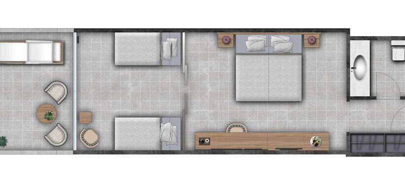 Семейный Номер Вид на Сад, Rodos Princess Beach