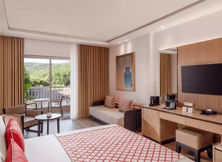 片側に海が見えるデラックスルーム, Akka Antedon Hotel - Premium Ultra All Inclusive