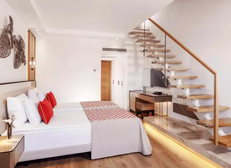 景色の見えるスタンダード４人部屋, Akka Antedon Hotel - Premium Ultra All Inclusive