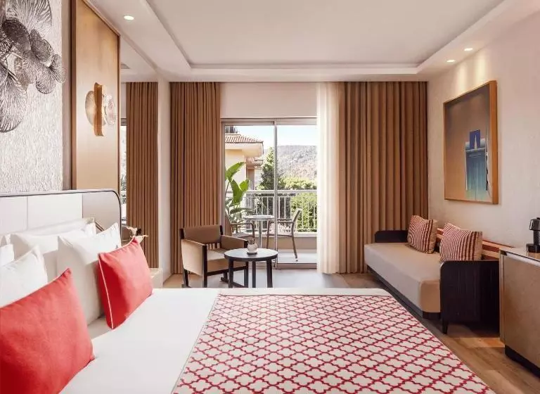 片側に海が見えるデラックスルーム, Akka Antedon Hotel - Premium Ultra All Inclusive