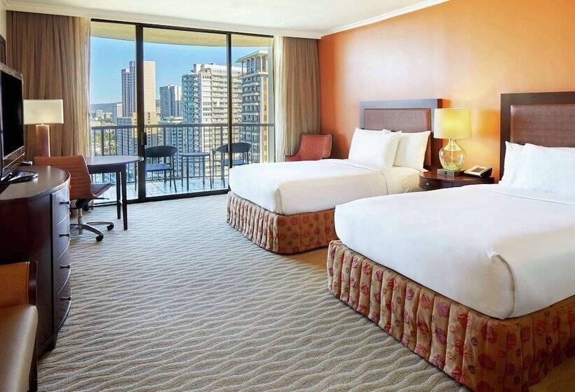 חדר סטנדרט שתי מיטות זוגיות, Hilton Hawaiian Village Waikiki Beach Resort
