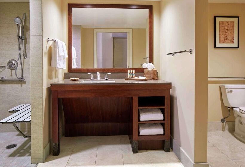 סוויטת ג'וניור מותאמת לאדם עם מוגבלויות, Hilton Hawaiian Village Waikiki Beach Resort