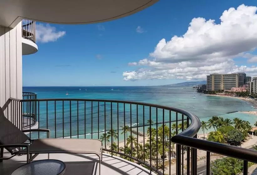海の見えるダブルベッドスタンダードルーム, Waikiki Beach Marriott Resort & Spa