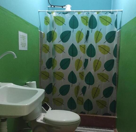 패밀리 룸 공용 욕실, Madre Selva Hostel