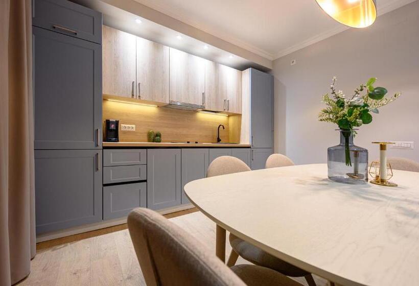 آپارتمان 1 خوابه با تراس, Dozsa Residence