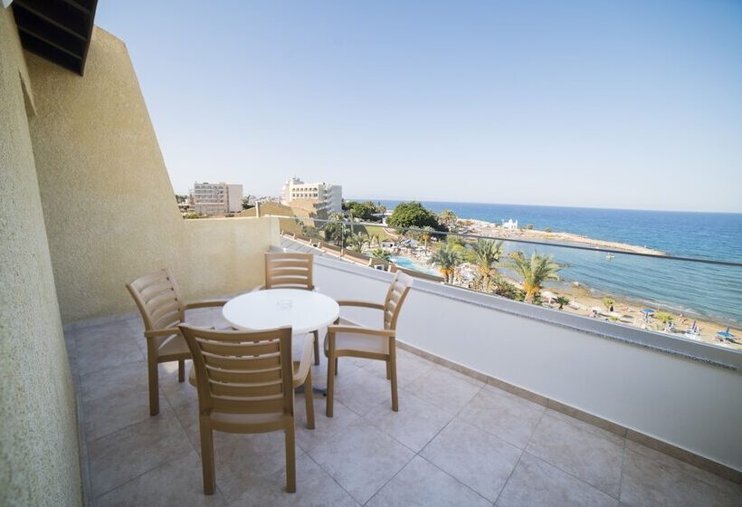 带1个卧室的带海景的公寓, Myroandrou Beach Hotel Apartments