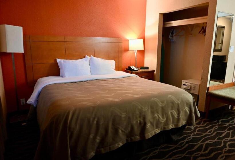 带大床的套房, Quality Inn & Suites I 35 Near Frost Bank Center