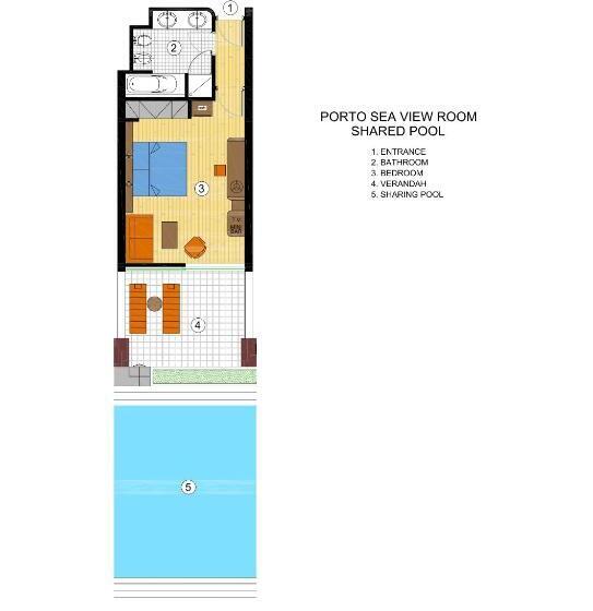 带海景的标准房, Porto Elounda Golf & Spa Resort