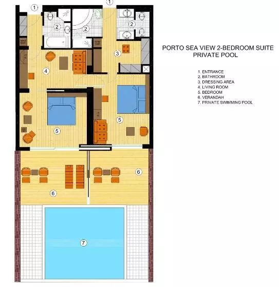 2 Bedrooms Suite Sea View, Porto Elounda Golf & Spa Resort