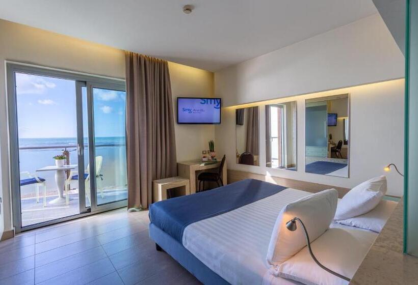 غرفة قياسية فردية مطلة علي البحر, Smy Aran Blu Roma Mare
