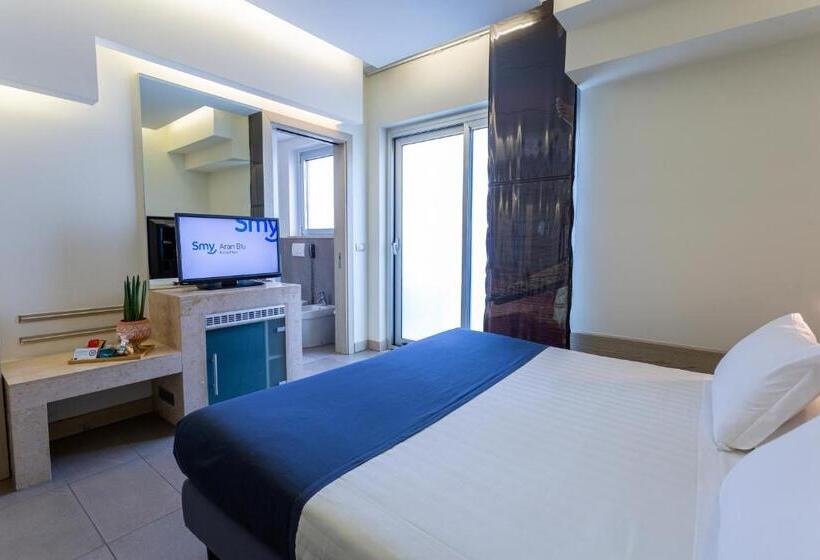 غرفة قياسية مزوَّدة بشُرفة, Smy Aran Blu Roma Mare