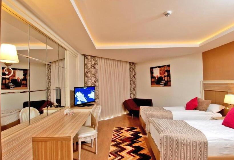 اتاق اساندارد با چشم‌انداز جانبی به دریا, Delphin Deluxe Resort