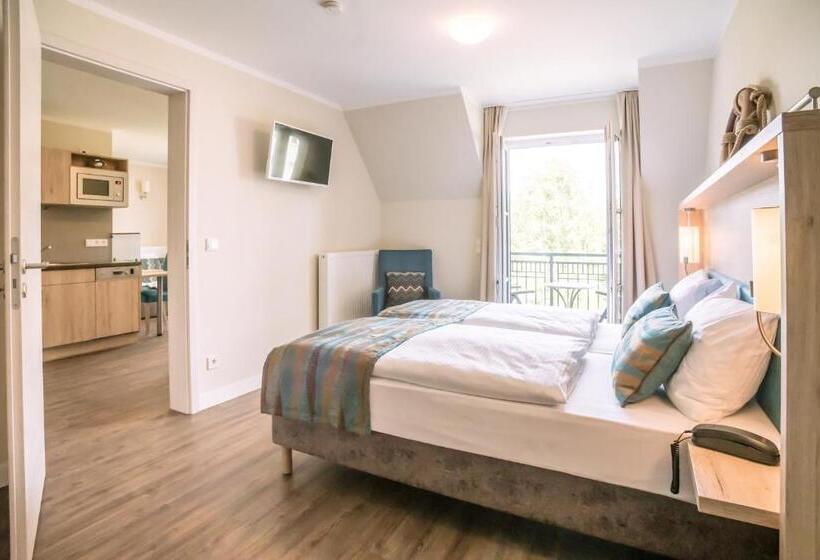 Апартаменты 1 Спальня с Балконом, Akzent Apartmenthotel Residenz