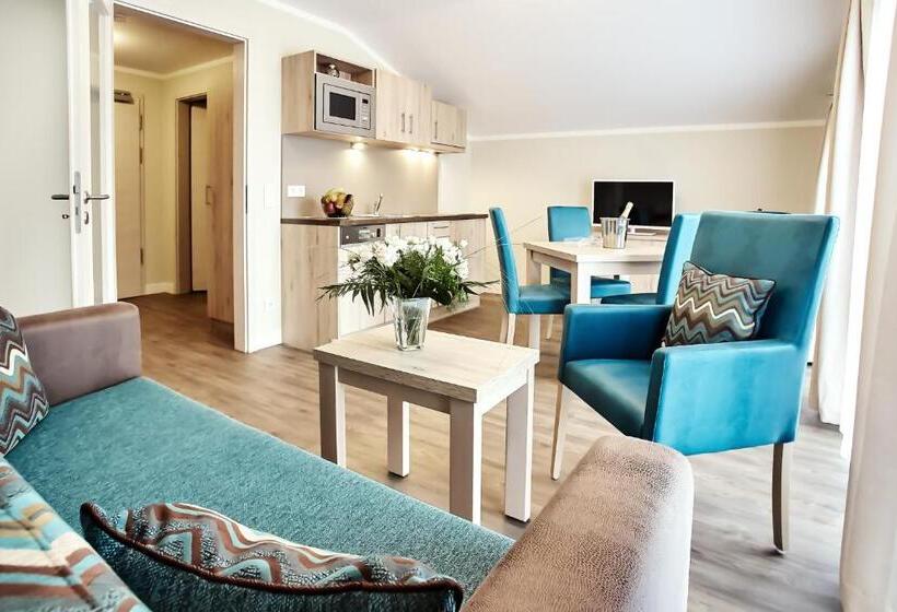 带1个卧室的带阳台的公寓, Akzent Apartmenthotel Residenz