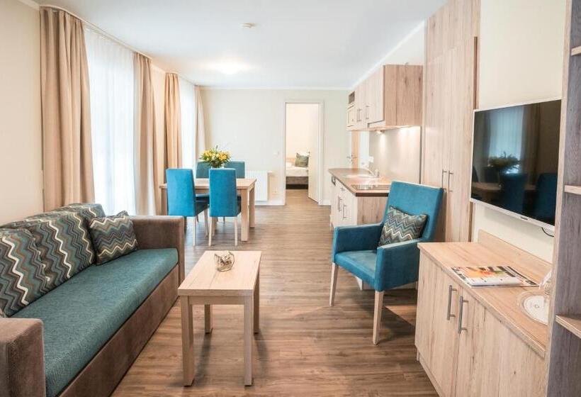 带2个卧室的公寓, Akzent Apartmenthotel Residenz